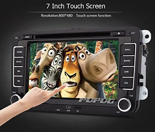 Top Free Reversing Camera + EinCar Double Din 7 Inch Car Stereo Radio DVD GPS Nav CD Player In Dash Bluetooth Touch Screen Head unit 4