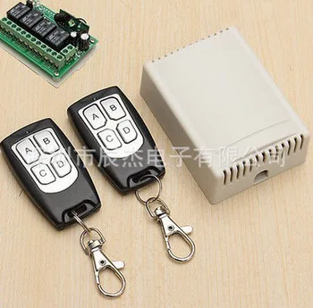 

100pcs Wireless Remote Control Switch DC 12V 4CH relay Receiver Module With 4 channel RF Remote 433 Mhz Transmitter