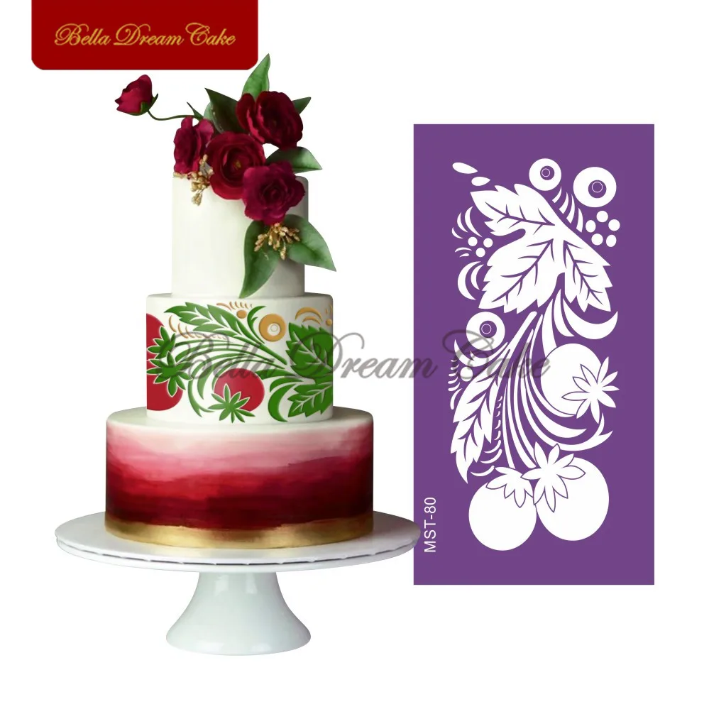 Buy Tomato Pattern Mesh Stencil Fondant Lace Cake