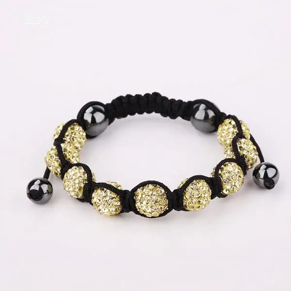 DIY shiny 10mm shamballa crystal bead jonquil bracelet 2015 for women | Украшения и аксессуары