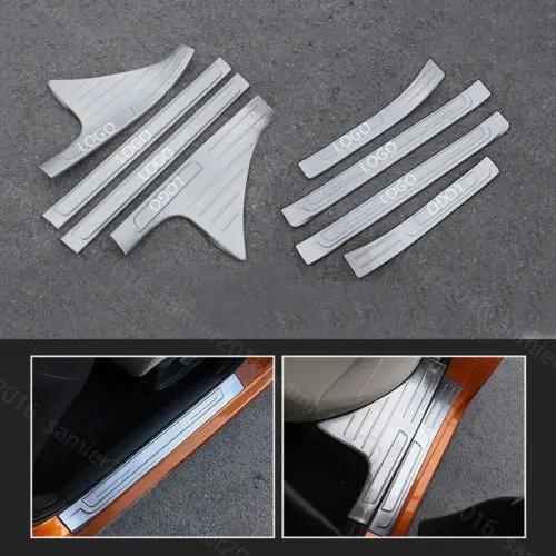 

8pcs Fit For Honda Civic 16-17 Outer & Inside Door Sill Scuff Plate Cover Trim
