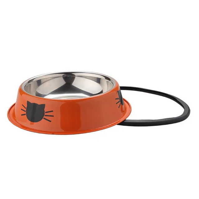 1Pcs Dog Cat Food Bowls Stainless Steel  Pets Drinking Feeding Bowls Pet Supplies Anti-skid Dogs Cats Water Bowl Pet Tools 3