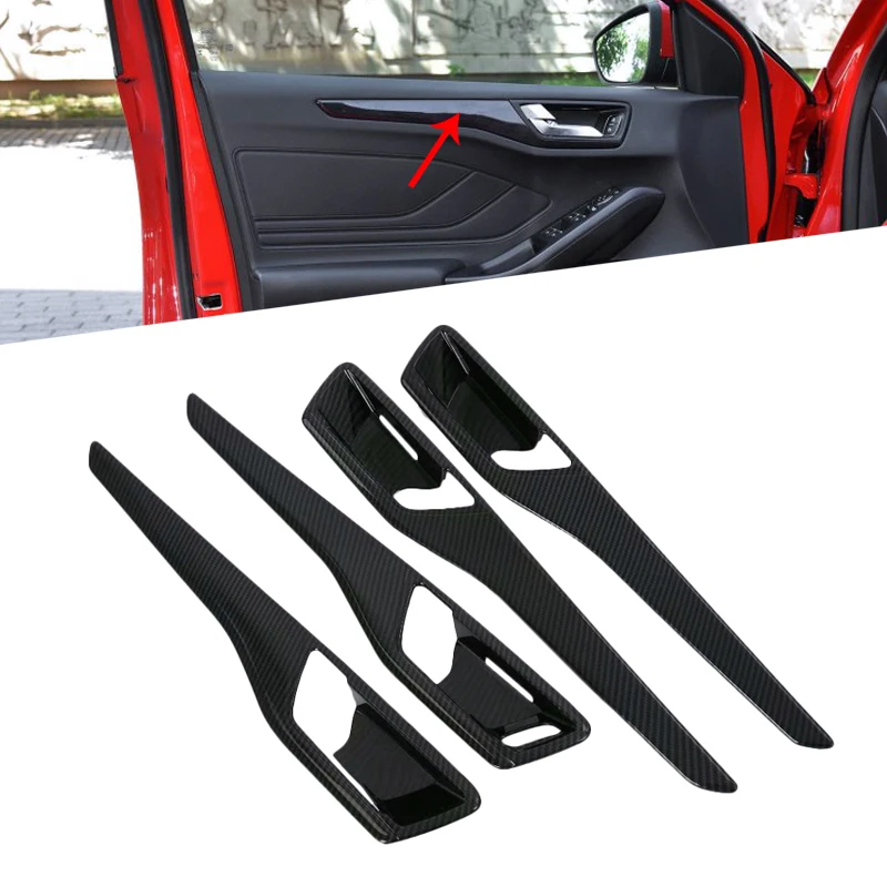 For-Ford-Focus-Sedan-Hatchback-2019-LHD-Car-Accessories-Inner-Interior-Door-Bowl-Handle-Strip-Decoration