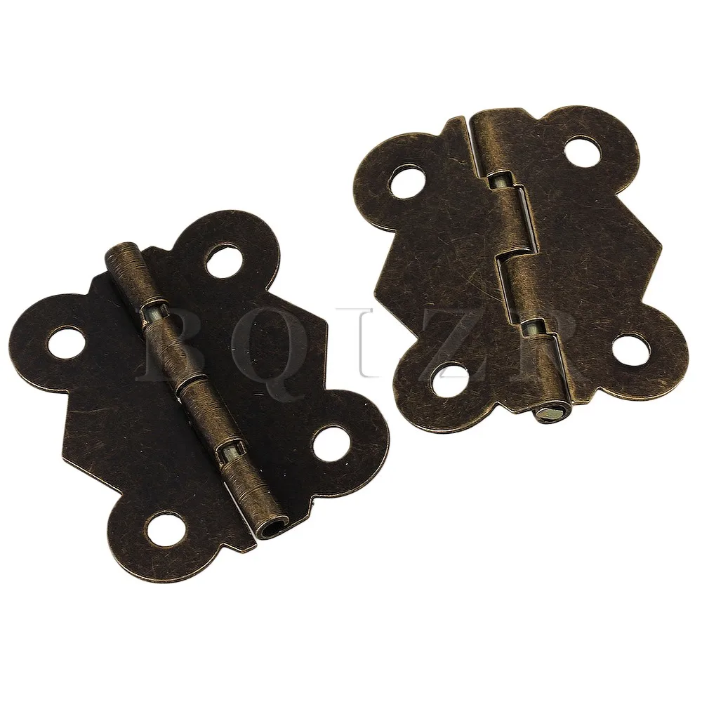 4cm Vintage Antique Bronze Butterfly Cabinet Door Cupboard Hinges Pack of 50