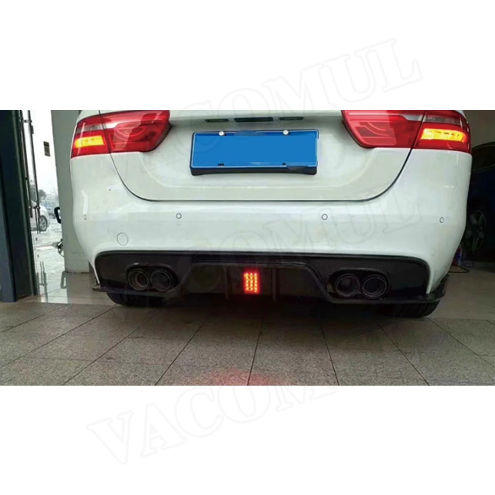Диффузор для заднего спойлера из углеродного волокна подходит Jaguar XE 2015 2016 2017 2018 с