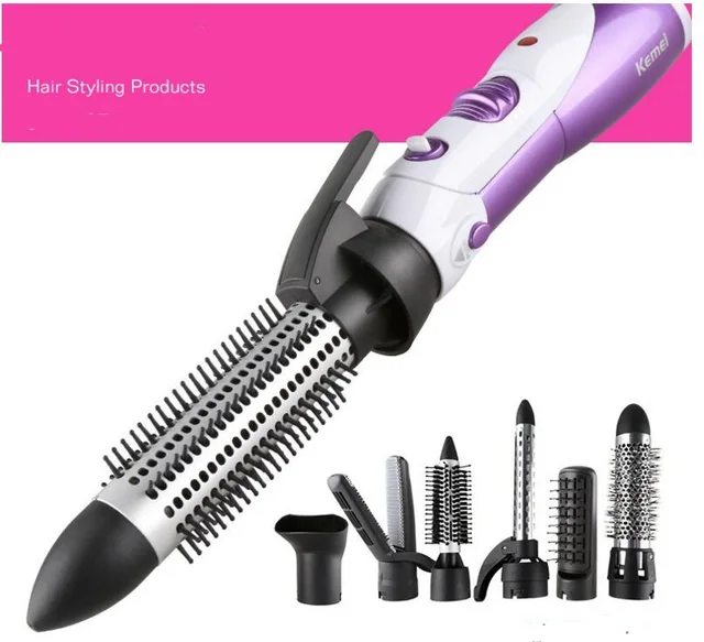 7 In1 220v Multifunction Hot Air Brush Styler Electric Hair 7 In1 220v Multifunction Hot Air Brush Styler Electric Hair Dryer Hairdryer Set Curler