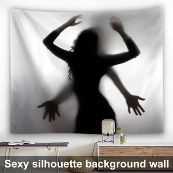 

Digital Printing Tapestry with Silhouette Pattern for Wall Decoration XHC88