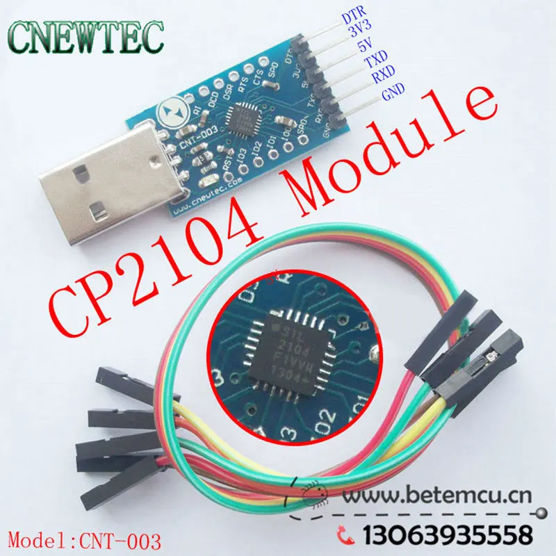 Серийный преобразователь CP2104 CP2102 USB 2 0 в TTL UART 6-Контактный Модуль совместимый с