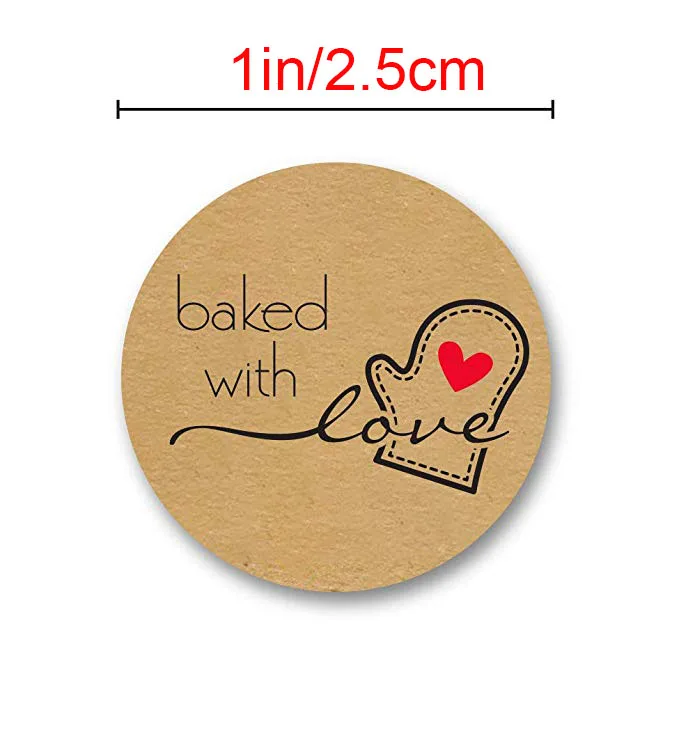 Christmas-Stickers-500-Christmas-gift-Tags-Happy-Holidays-Natural-Kraft-Baked-with-Love-Stickers-wedding-decoration