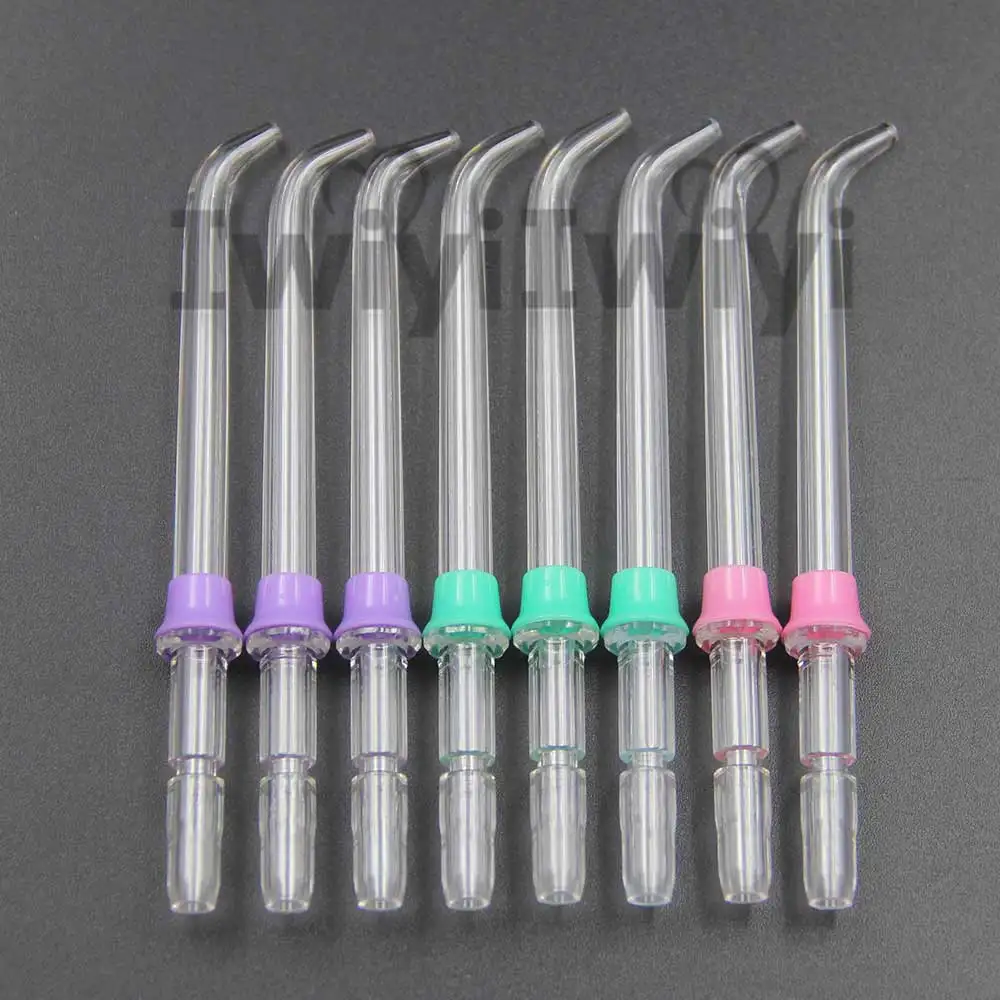 8 Classic Jet Tips For Waterpik Nicefeel Flycat Oralcare Oral Irrigator Water Pik Pick Flosser Dental Floss Spa Teeth Cleaning 3Purple 3Green 2Pink