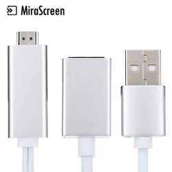MiraScreen кабель HDMI 1080 P LD6M-2 м кабель HDMI для телефона ТВ Поддержка Miracast Airplay/DLNA miracast ключ plug and play