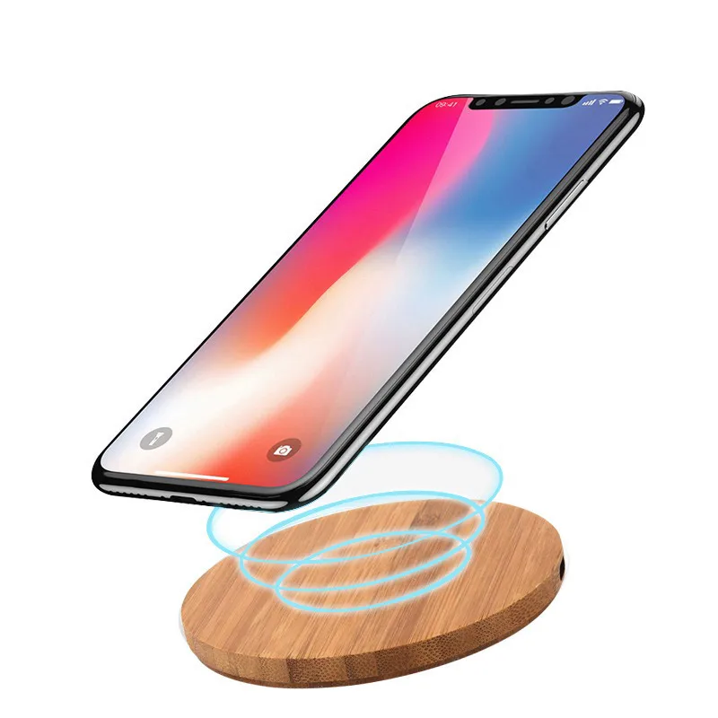 Портативный Qi Беспроводной Зарядное устройство для Apple iPhone 7 8 Plus смартфон