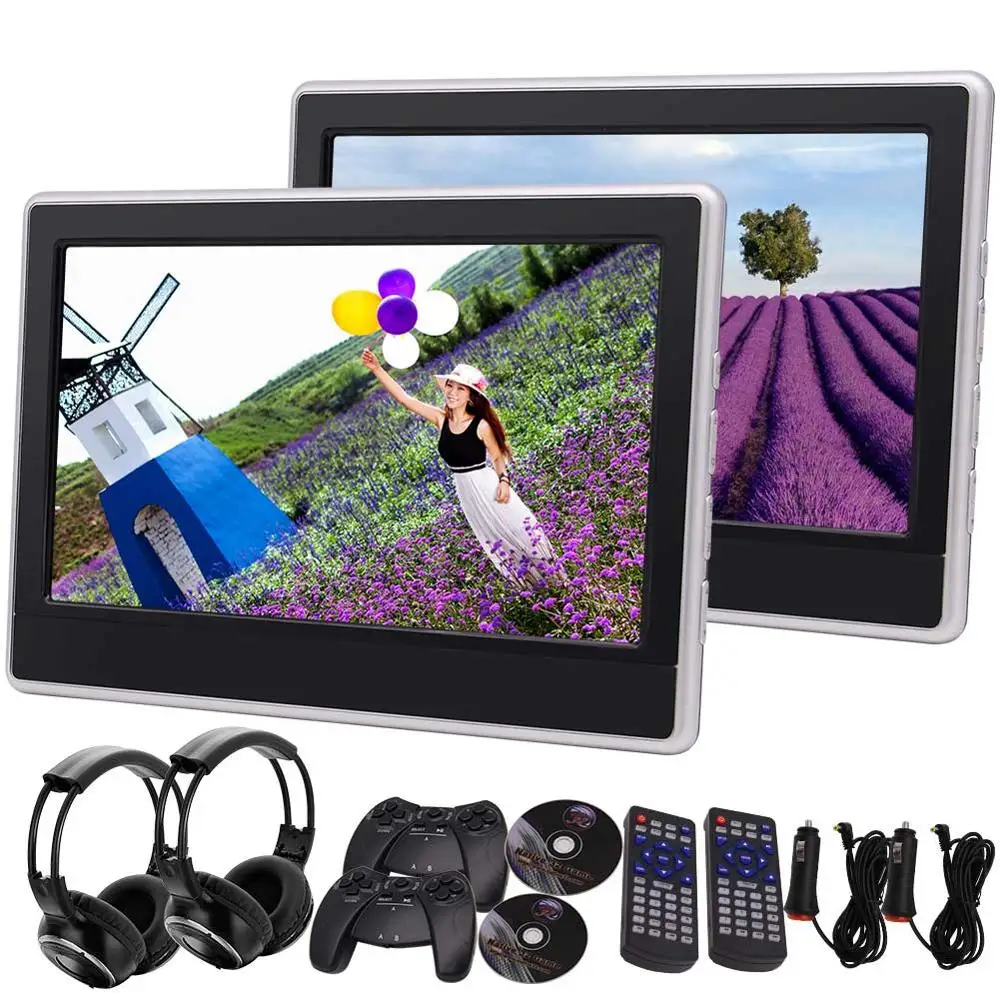 Perfect car Headrests DVD Player Video LCD Screen Monitor with 2PCS IR Headphones Support IR FM AV IN/Out Multi-OSD language USB/SD 2 Perfect car Headrests DVD Player Video LCD Screen Monitor with 2PCS IR Headphones Support IR FM AV IN/Out Multi-OSD language USB/SD 2