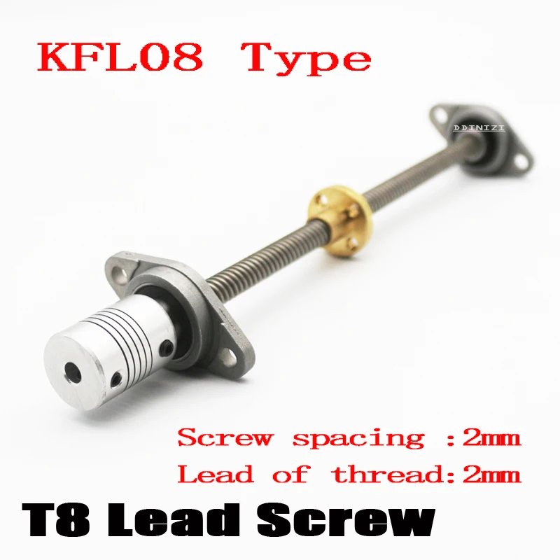 3D Printer Cnc T8 300Mm Lead Screw Set Kfl08 Shaft Coupling Thread 8Mm T8 Lead1Mm Length100Mm200Mm350Mm450Mm500Mm650Mm Thsl Rod huismerk kopen in de aanbieding 3D Printer Cnc T8 300Mm Lead Screw Set Kfl08 Shaft Coupling Thread 8Mm T8 Lead1Mm Length100Mm200Mm350Mm450Mm500Mm650Mm Thsl Rod huismerk kopen in de aanbieding