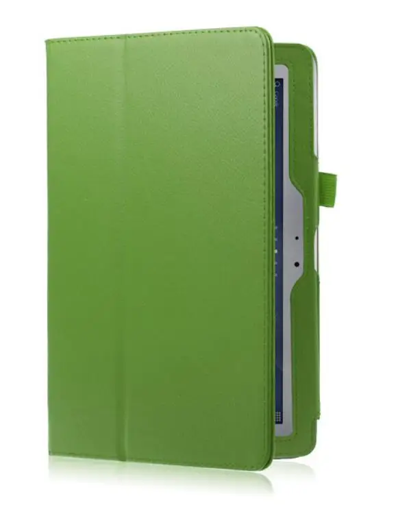 Премиум чехол из искусственной кожи для samsung Galaxy Note 10,1 чехол для samsung Galaxy Note 10,1( Edition) P600 P601 P605 чехол - Цвет: Зеленый