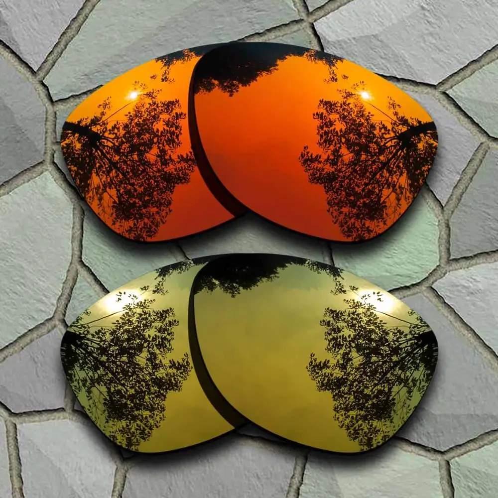 Солнцезащитные очки поляризованные Сменные линзы для Oakley Frogskins-сорта - Цвет линз: Red-Yellow Golden