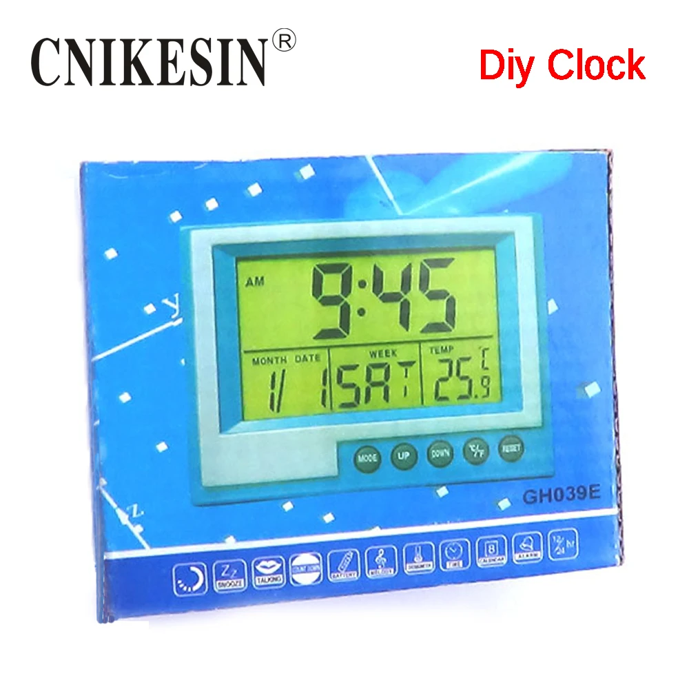 CNIKESIN Diy kit производство жидких кристаллов дисплей электронные часы с календарем