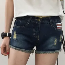 Новые летние сексуальные Рваные джинсовые шорты женские большие размеры 5XL короткие брюки женские повседневные короткие Feminino промывают модные джинсовые шорты