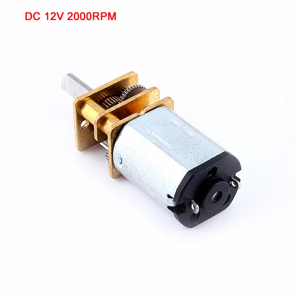 

DC 12V 2000RPM N20 Micro Speed Reduction Gear Mini Metal Gearbox Wheel Motor Reduction Gear Motor Accessories