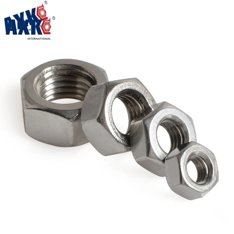 AXK 100 шт. DIN934 m1.2 m1.6 m2 m2.5 M3 M4 M5 M6 M8 углерода Сталь с шестигранной головкой