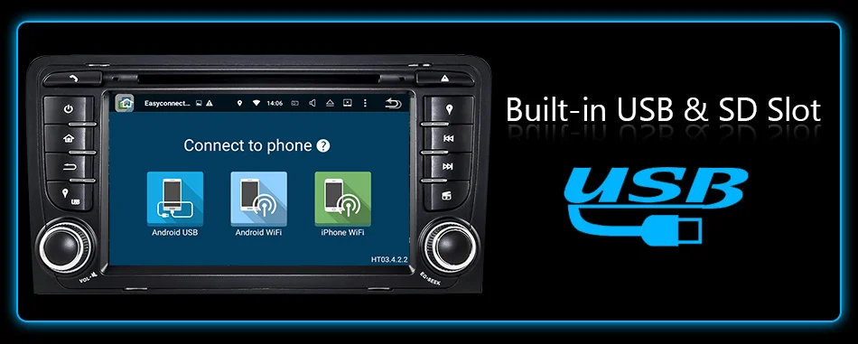 Best Eunavi 7" Octa 8 Core 4G RAM Android 8.0 Car DVD Radio Player for Audi A3/S3(2003-2013) stereo with TPMS/OBD2/4G/DAB+/GPS/WIFI 25
