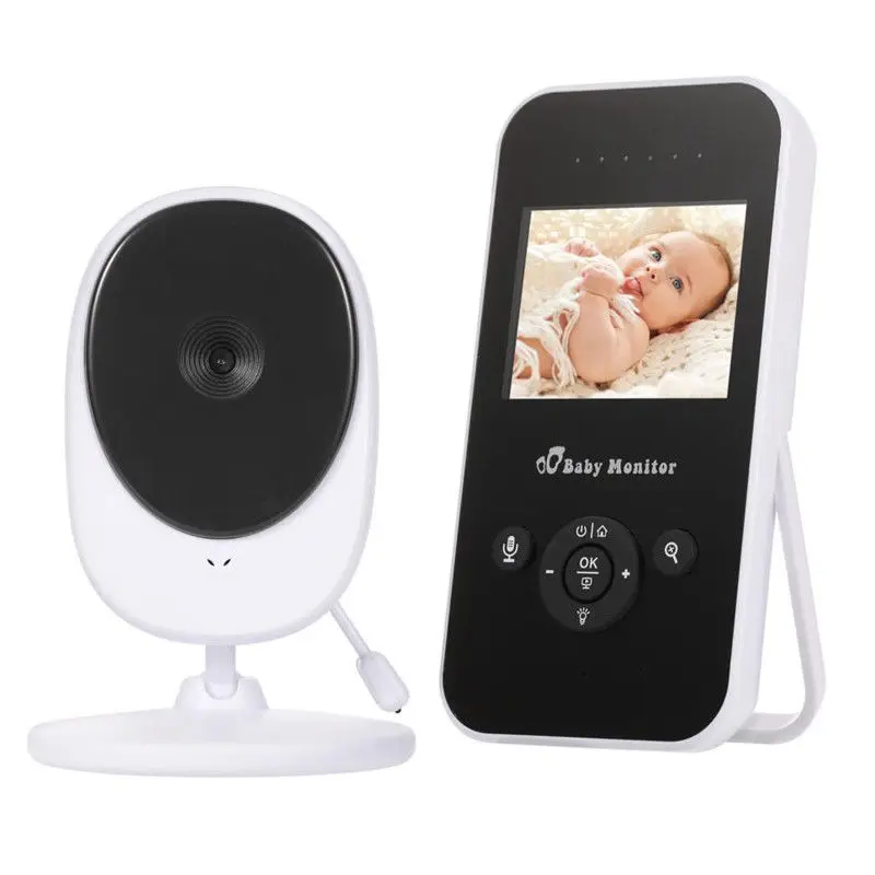 Беспроводной видеоняня монитор 2,4 дюймов lcd 2 способа аудио разговора Ночного Видения детские колыбельные монитор камера видеонаблюдения