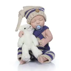 49 см Полный Силиконовые Винил Куклы для младенцев мальчик reborn коллекционная кукла подарок на день рождения 20 дюймов ребенок играть дома