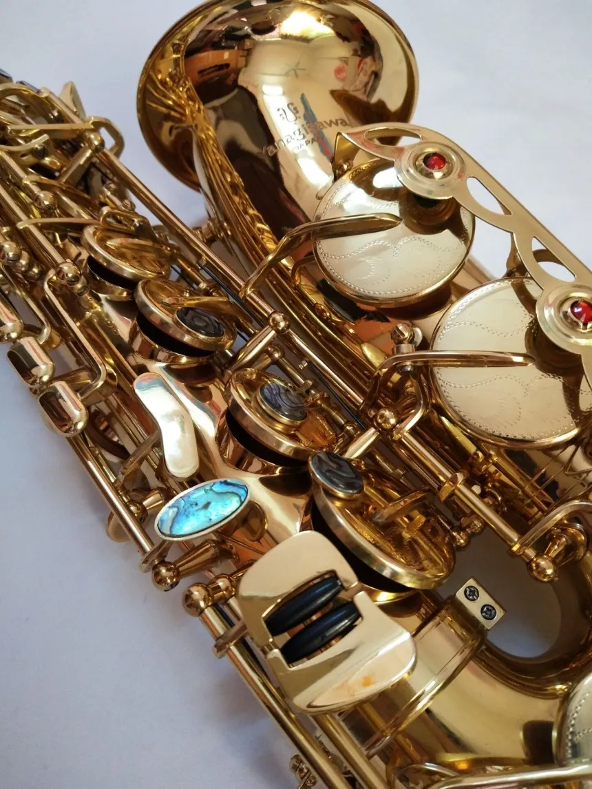 

Japan Genuine Yanagisawa Alto Saxophone Eb A-992 musical instrument electrophoresis gold Alto Sax music professional