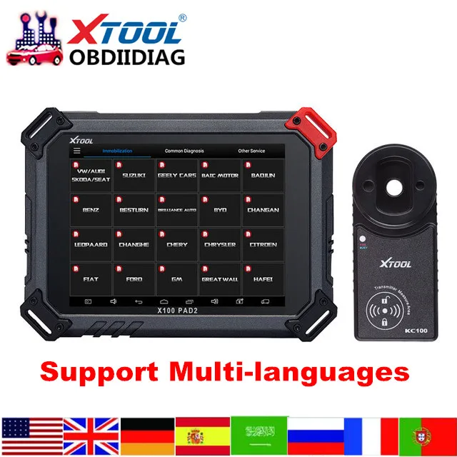 XTOOL X100 PAD2 X-100 pad 2 с VW 4th и 5th IMMO со специальной функцией, как VVDI vvdi2