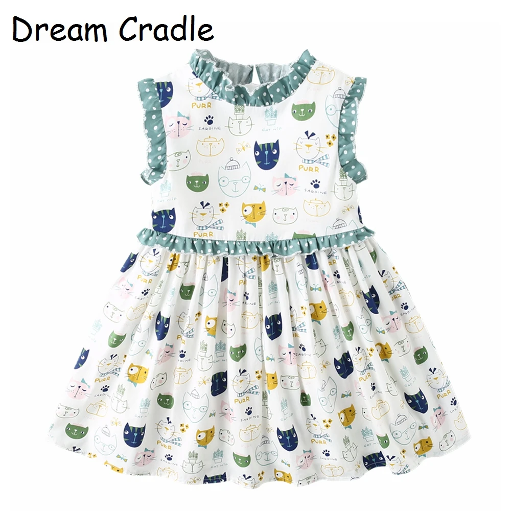 Dream Cradle/платья для малышей одежда маленьких девочек с героями мультфильмов