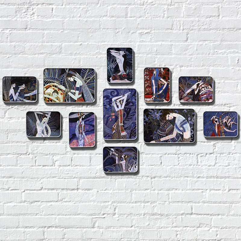 

Picture Frame Set Photo Frame Set Luxury Photo Frames for Picture 11 Pieces Black Blue Purple Home Decoration Accessories Modern