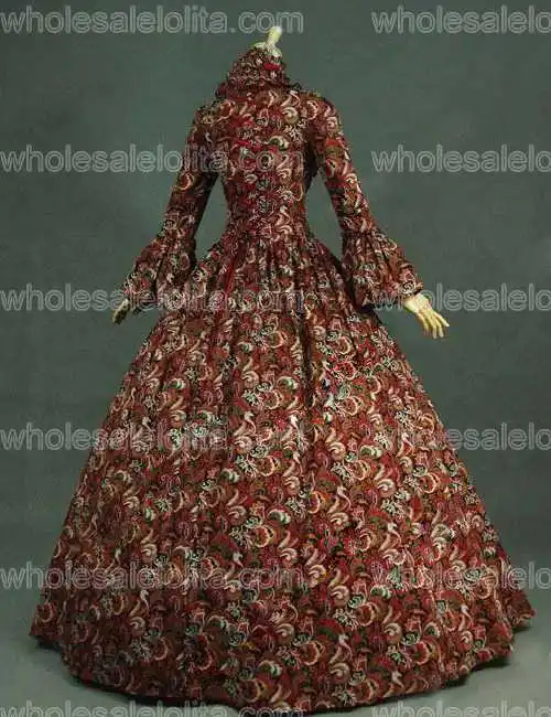 Victorian-Renaissance-Gothic-Prom-Dress-Ball-Gown-Sexy-Vampire-Theater-Reenactment-Costume-138B_D138BurgundyFloral-3(1)