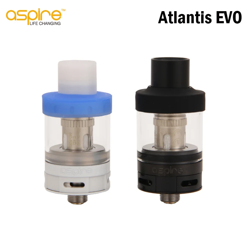 

Original E Cigarette Aspire Atlantis EVO Tank Double wicking Top Filling Atomizer 2ml 4ml Version With Atlantis Coils