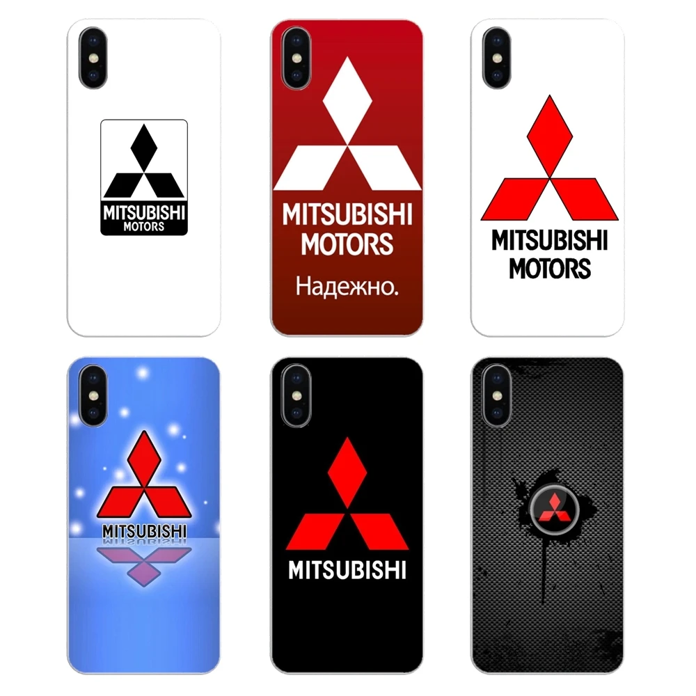 car Mitsubishi logo For Samsung Galaxy S2 S3 S4 S5 MINI S6 S7 edge S8 S9 Plus Note 2 3 4 5 8 Coque Fundas Soft Silicone TPU Case |