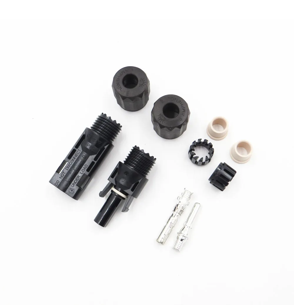 

1pair x Male and Female Original Amphenol MC4 Solar Connector Cable Coupler Used in Solar Panel System Huawei Grid tie Inverter