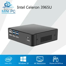 Newest Mini PC DDR4 RAM Mini Computer Celeron 3965U Windows 10 Office Computer Desktop 4K UHD Computer PC HD Graphics 610