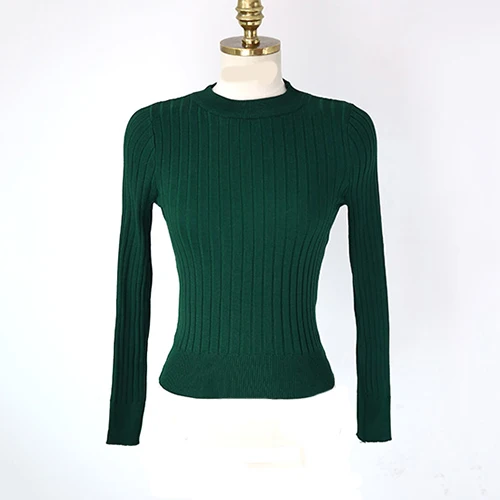 Для женщин свитер джемпер свитеры для женщин модные Feminino корейский стиль пуловер вязаная одежда белый кавайная длинная, с коротким рукавом - Цвет: green