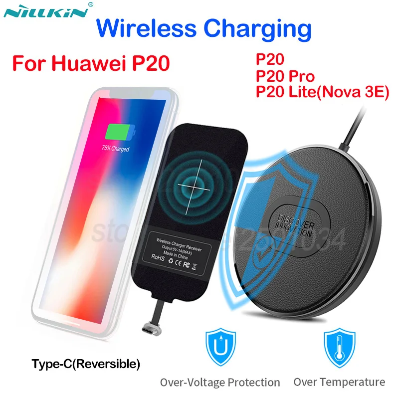 Nillkin Qi Беспроводная зарядка для huawei P20 Pro P30 Lite Nova 2s 3 4 Мини Быстрое беспроводное
