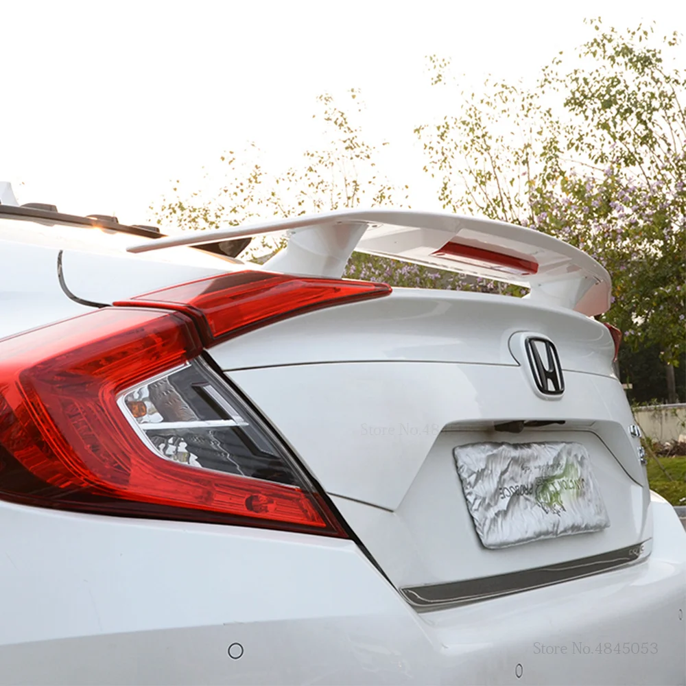 AITWATT для Honda Civic карбоновый задний спойлер для автомобиля задний багажник крыло губы задний черный спойлер автомобильные аксессуары