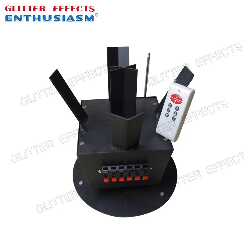 

ELT06RY wireless remote control 6 channel rotating wedding cold pyro machine