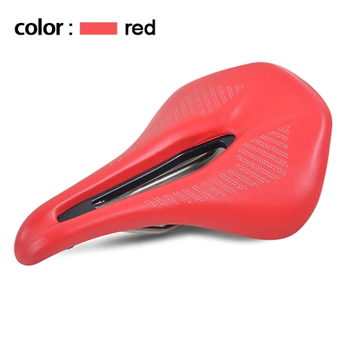 Новинка, BXT, обновленное седло для гоночного велосипеда, mtb, Шоссейная широкая велосипедная Подушка, сиденье для велоспорта, мягкое велосипедное седло - Цвет: Красный