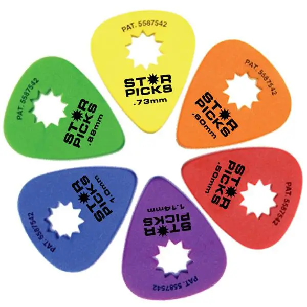 

Everly Star Picks with Star Grip Guitar Pick Plectrum Mediator Starpicks