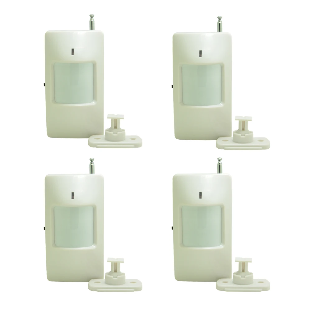 4 Pieces Adjustable code Wireless PIR sensor with jumper 2262 chip 433 MHz using 9V