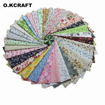 20Pcs 20x25cm Plain Thin Cotton Fabric Patchwork For Quilt Sewing Shabby Chic Stash Fabrics Tissu Tilda Floral Mixed Doll Cloth