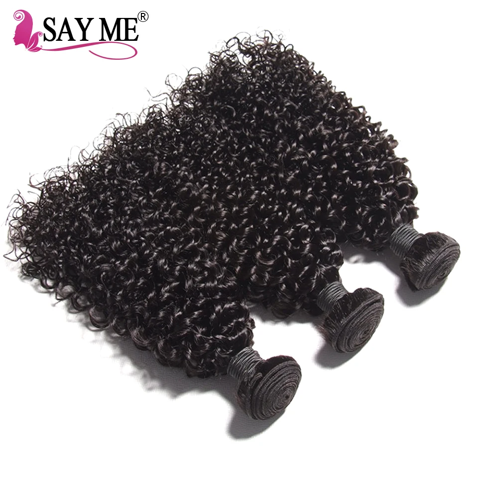 1 PC Malaysia Keriting Keriting Menenun Rambut Manusia Bundel