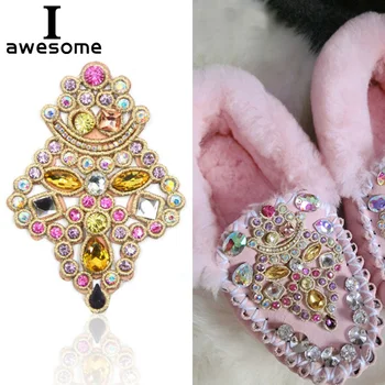 

Crown Shining Rhinestone Bridal Wedding Party Shoes Accessories For high Heels Sandals Boots DIY Decorations Shoe's flower