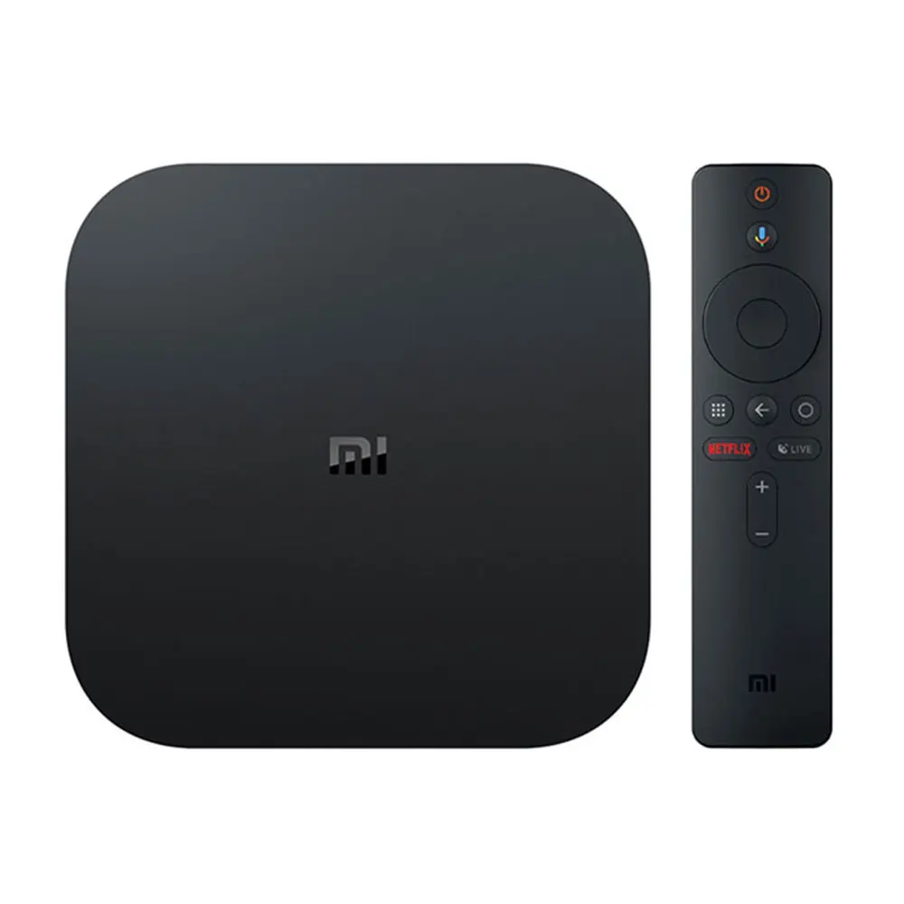شياو mi mi مربع S 4 K التلفزيون مربع Cortex-A53 رباعية النواة 64 بت مالي-450 1000Mbp الروبوت 8.1 2 GB + 8 GB HD mi 2.0 2.4G/5.8G WiFi BT4.2 أحدث