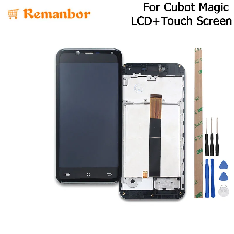 Remanbor для Cubot Magic ЖК-дисплей + сенсорный экран с рамкой в сборе запасные части