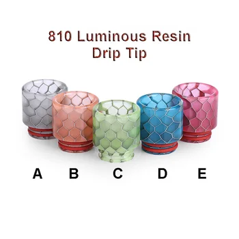 

Universal Mouthpiece 810 Luminous Snake skin Resin Drip Tip for TFV12 Prince