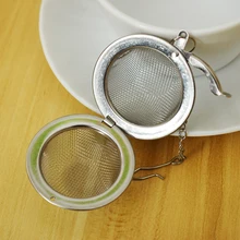 1 шт. ситечко для заварки чая из нержавеющей стали цепь сцепления чайная сетка фильтр шар контейнер диаметр 4,5 см/5,5 см
